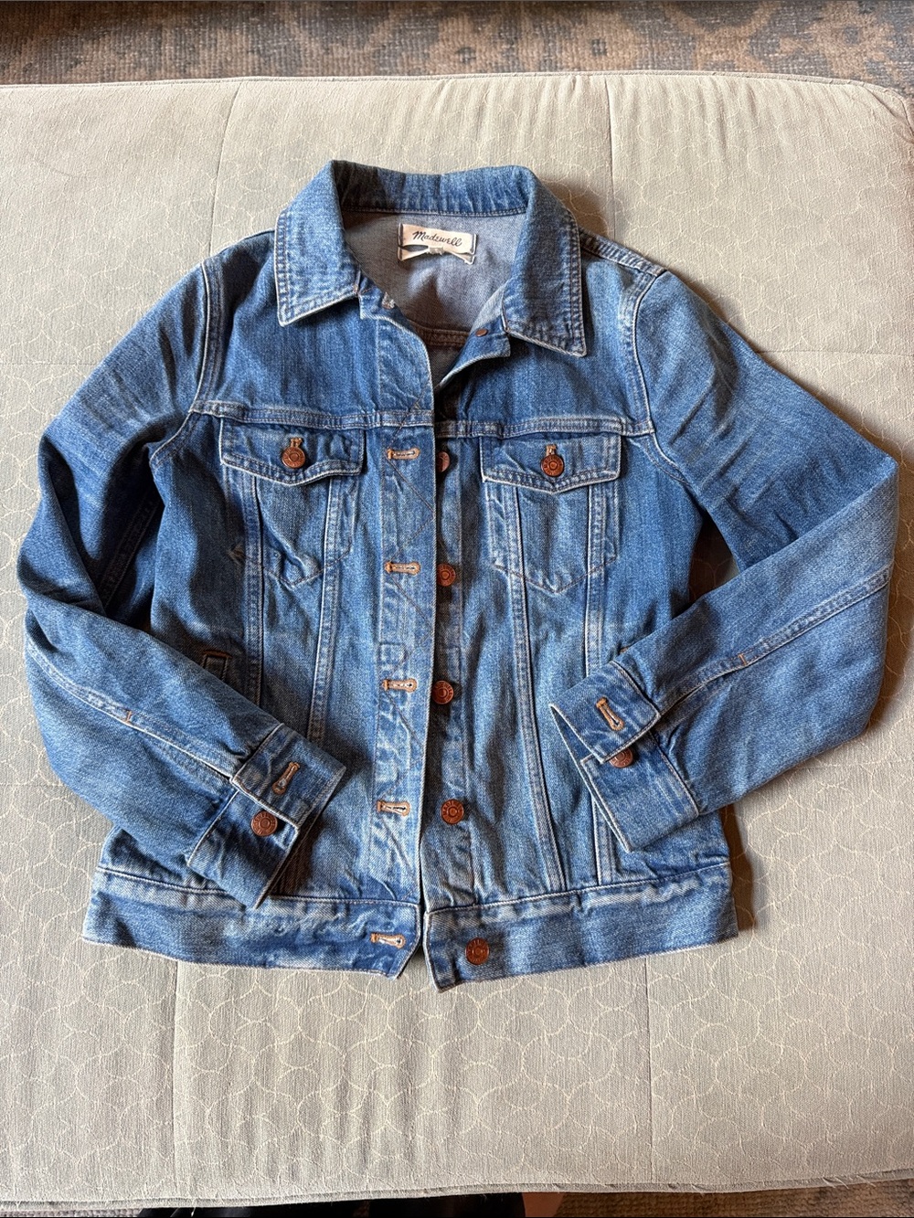 Madewell Medium Blue Denim Trucker Jacket